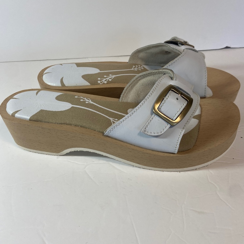 Covington White Clog Style Sandal